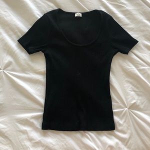Aritzia Wilfred Maelle Black Top